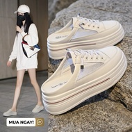 Up 1 size Women's breathable mesh fabric loafers made in Guangzhou, high quality, women's open heel 