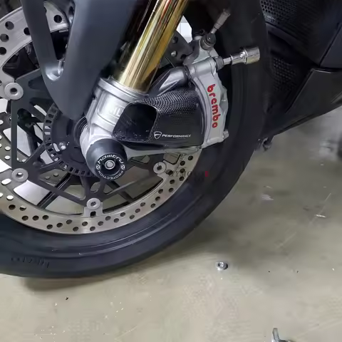 For DUCATI Panigale Streetfighter MTS V4 V4S V4SP SP SP2 Carbon Fiber 100MM Front Caliper Radiator C