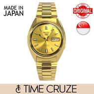 [Time Cruze] Seiko 5 SNXS80J Automatic Japan Made Gold Tone Stainless Steel Gold Dial Men Watch SNXS80J5 SNXS80