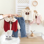Setelan 4 in 1 Anak Perempuan / Set Baju Celana Anak Perempuan / Setelan Anak Cewek Impor / Setelan 