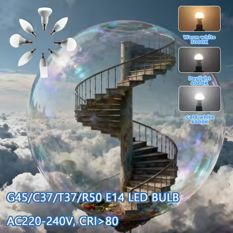 10pcs Energy Saving LED E14 Bulb Lamps G45 C37 T37 R50 Daylight Lighting AC 220V 240V SMD2835 No Fli