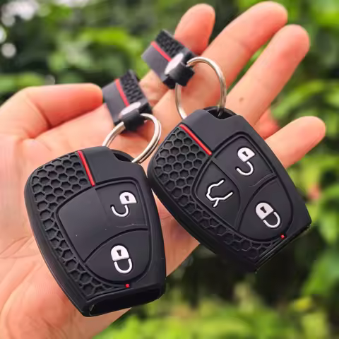 Car Key Case Keychain Cover For Mercedes-Benz W211 W202 W210 W208 W203 W245 B Class V180 CL55 CL600 