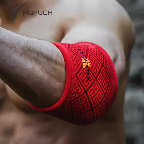 7MM Compression Elbow Pads Brace Support Arm Sleeves Gym Fitness Sport Weightlifting Tennis Dumbbell
