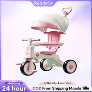 Bike For Kids 3 Wheels Trolley Bike For Baby With Awning And Fence