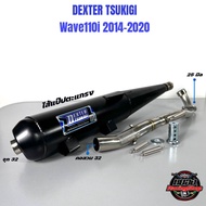 NEW Dexter TSUKIGI wave110i Pipe Year 2014-2020 Loudly Cut Core There Is A Noise-Reducing Plug For E