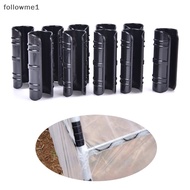 [followme1] 10x Greenhouse Plastic Black Snap Clamp for PVC Pipe Greenhouse Frame Pipe Clip Boutique