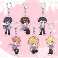 Anime keychain Ouran High School Host Club Mica Acrylic Chibi Haruhi Tamaki Club Ouran High School S