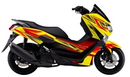 Decal stiker Full body Motor Yamaha Old Nmax 2015-2019  New Nmax Putih 2020 2021 2022 Grafis Merah H