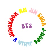 BTS Members' Name. Print on Shirt, Tote Bag, Glass