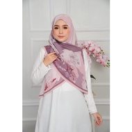 Bawal Pleated 3 segi Crush Premium Fabulous tag besi tudung travel tak perlu gosok