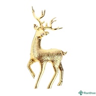❥❥ Home Decor In-demand Christmas Decoration For Home Shop Display Cabinet Artificial Christmas Christmas Spirit Must-have Gold Sika Deer Decoration Gift Idea