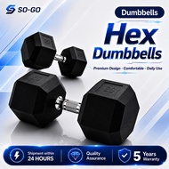 Dumbell Hexagon Set 4KG/6KG/10KG Dumbbell Gym Fitness Exercise Workout Dumbell Pemberat Deadlift Hom
