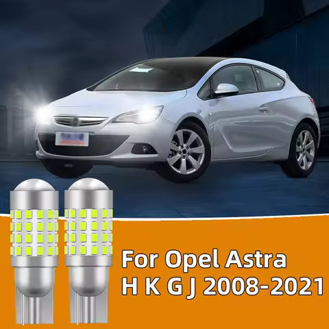 2PCS For Opel Astra H K G J 2008-2021 Car Led Bulb T10 W5W width lights side marker position Signal 