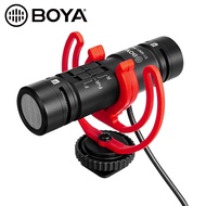 BOYA BY-MM1 Pro Dual Head Capsule Condenser Microphone Vlog Mic For Phone / Camera