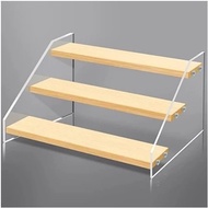 Aesthetic 3-Tier Acrylic Multifunctional Cosmetic Rack Made of Wood & Acrylic