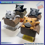okeSale- Keycaps Artisan Backlit Kucing Dalam Box