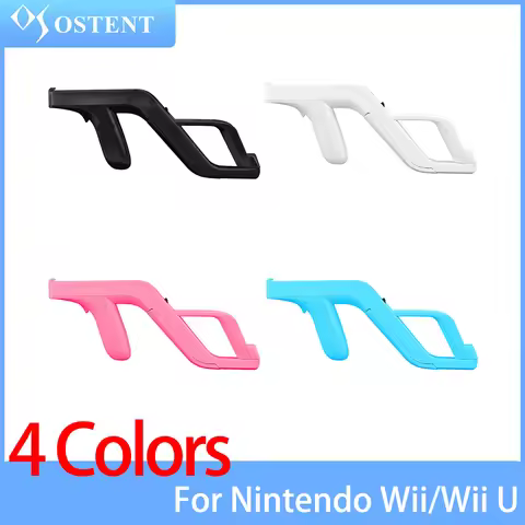 OSTENT 1PC Zapper Gun Attachment for Nintendo Wii/Wii U Remote Controller Nunchuck Shoot Sport Games