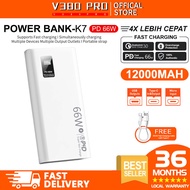 V380 PRO powerbank 200000mah original fast charging PD66W outdoors portable power source Super large