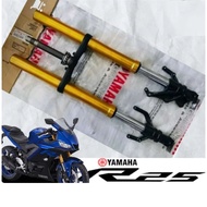 R25 front USD fork and T-bar (BS7-F3100-00) set kaki depan motor R25 V2