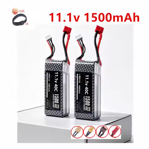 3S 11.1V 1500mAh LiPo Rechargeable Battery with T/XT60 Plug,for RC Car,Helicopter, Airplane,For WLto