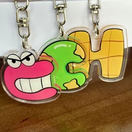 English Letter Keychain Crayon Shin Chan Keychain Couple Keychain Best Wishes Friend Name Birthday G