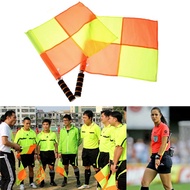 2pcs SoccerFootball Referee Flag with Carry Bag Judge Sideline Fair Play Use Sports Match Football R