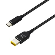 135W USB Type C to Square Male Plug Converter USB C Fast PD Charger DC Charging Cable Cord for Lenov