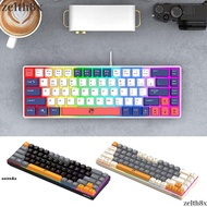 ZELTH RAIKU K68 Keyboard, 68 Keys Thai Keys Gaming Keyboard,  Blue Switch Luminous Backlight Wired K