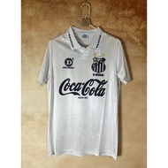 1993 94 Brazilian Serie A Santos jersey short sleeve retro soccer kit Santos FC home whiteabc04.my20