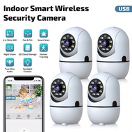 4pcs 3MP CCTV Indoor Camera Wireless Security Home | 5GHz&2.4GHz WiFi | USB-Powered | Night Vision