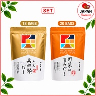 HYOSHIRO Dashi Soup Stock Ago Dashi 18 Bags + Vegetable Dashi 20 Bags Set Made in Japan