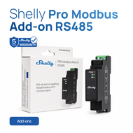 Shelly Pro Modbus Add-On RS485 | Smart Home Expansion Module for Pro EM-50 3EM Pro1 Pro2 | BMS EMS S