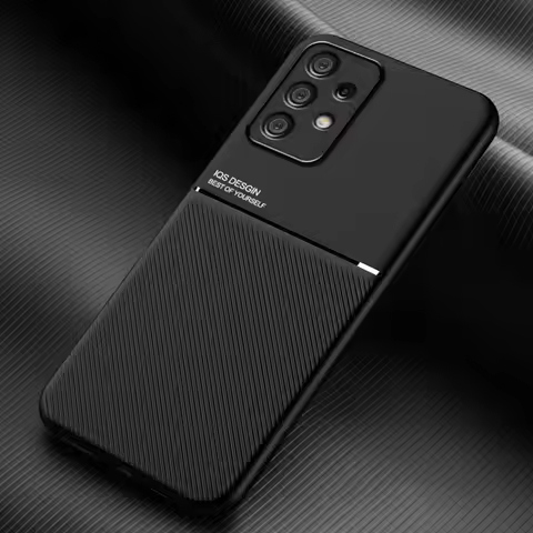 For Samsung A23 5G Case Leather Texture Car Magnetic Holder Phone Case For Samsung Galaxy A23 a23 A 