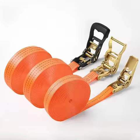 1m/4m/8m Cargo Strap Ratchet Tensioner Freight Car Fixed Tightener Tighten Rope For Luggage Goods Tr
