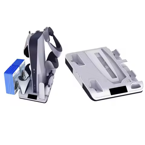 ABFN-For PSVR2 Handle Dock Multifunctional Cooling Stand With Dual Controller For PS5 Console CD VR 