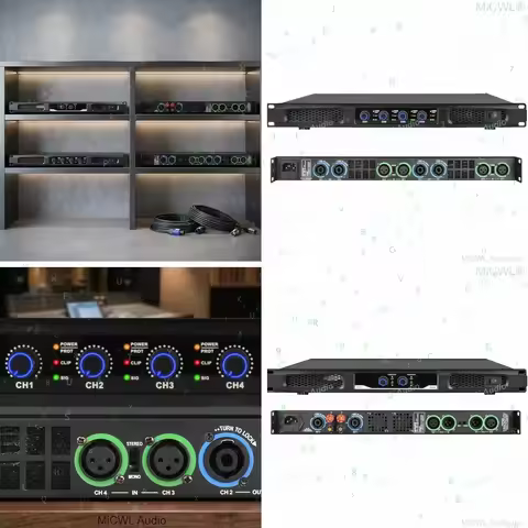 Pro CA Series 5200W Power Amplifier Stage Karaoke Audio Speaker Digital AMP 4/2 Channel 2600 Watt Pr