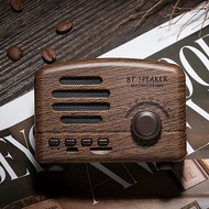 BT01 Creative Retro Bluetooth Speaker Wood Grain Decoration Mini Card Small Speaker Subwoofer Gift R