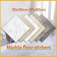 【1PCS 】30*30/60X60CM Marble Tiles Self Adhesive PVC Floor Sticker Waterproof Floor Decoration Mozek 