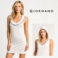 Giordano Concepts | White Sleeveless Hooded Dress