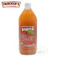 Fairchild's Organic Apple Cider Vinegar (946ml) 32oz 有机苹果醋 no added water