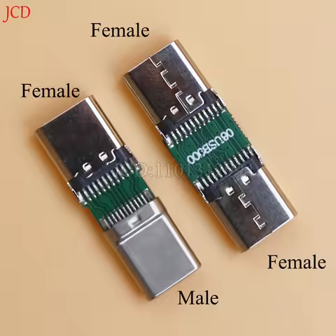 1/2/5pcs USB Type C Connector 24Pin Male Plug to Female jack Extension Cord Testing Line DIY Adapter