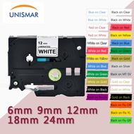 6/9/12/18/24mm Compatible for Brother Label Tape TZe-231 tze231 tze131 Laminated Tape for Brother P-