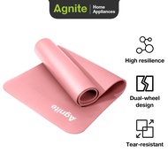 Agnite NBR Yoga Mat Yoga Mat/ Sports Mat/ Yoga Mat Fitness Gymnastics Carpet 8 mm and 10 mm ER20X