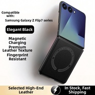 galaxy z flip 7 case Magnetic Leather Phone Case for Samsung Z Flip 7