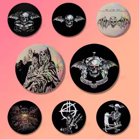 Band A-Avenged S-Sevenfold Custom Badges 25 32 44 58 75 mm Brooch Backpack Hat Enamel Pins Accessori