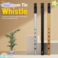 FANSIN Irish Whistle Flute, C/D Key Easy-to-learn Aluminum Tin Whistle, Portable 6 Holes Rich Tone I
