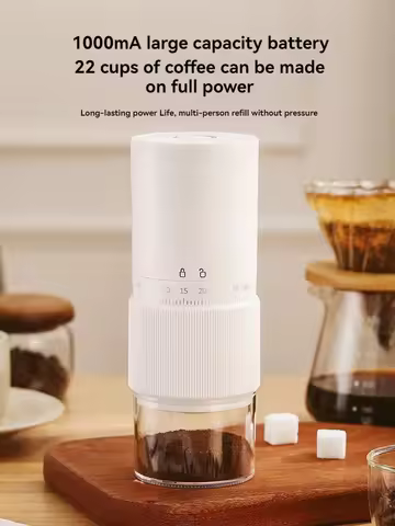 Hand Made Italian Grinder Automatic Coffee Machine Rechargeable Coffee Grinder Household Small bean 