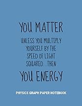 Physics Graph Paper Notebook: 4x4 Grid Paper (1/4 inch Squares) Composition Book for Physics, Math,