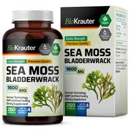 Irish Sea Moss Capsules - Vegan Sea Moss Advanced Formula - 1600 mg Bladderwrack with Chondrus Crisp