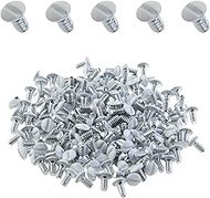 MEETOOT 120-Pack Wall Outlet Cover Screws 5/16 Inch Length 6-32 Thread Oval Head Slotted Replacement